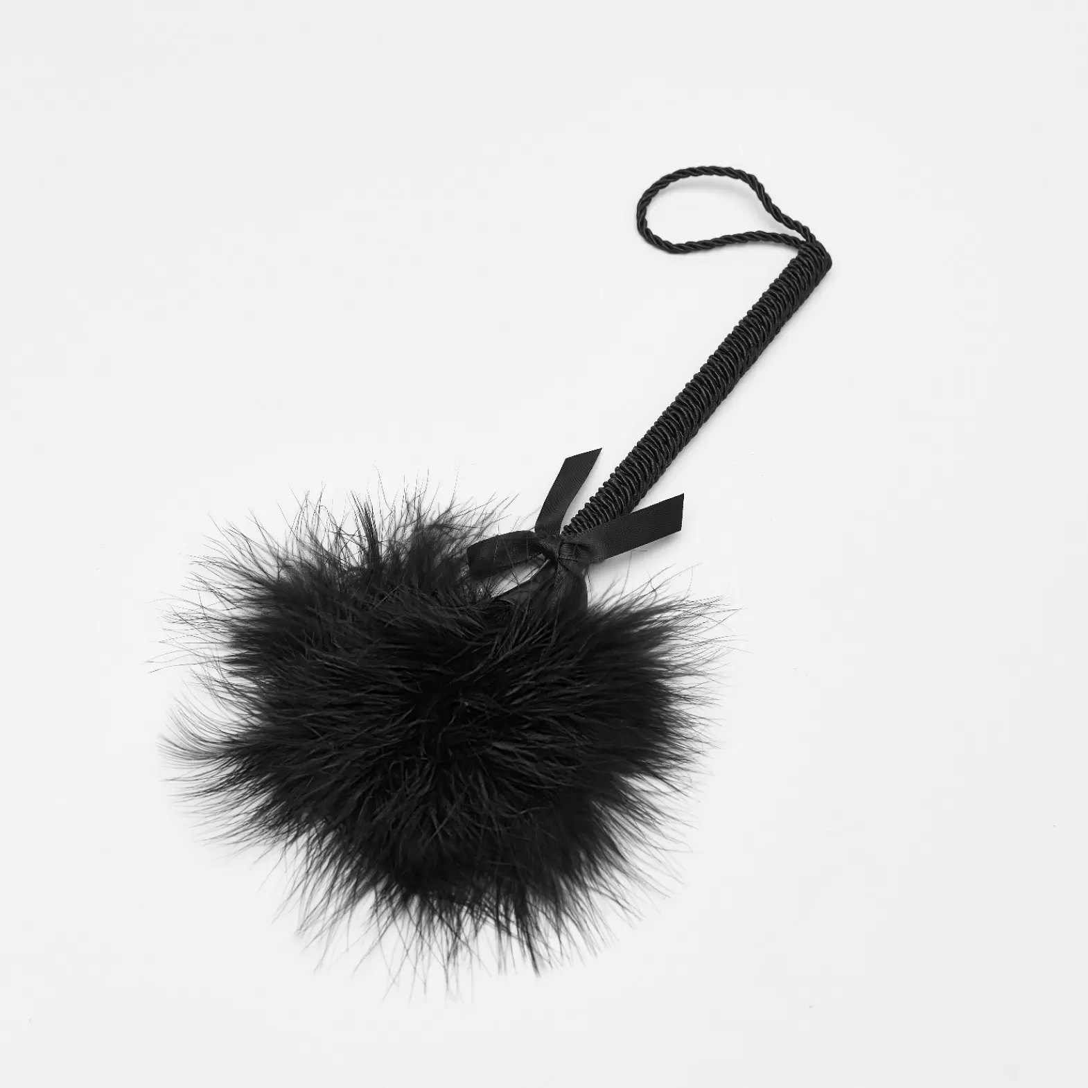 Feather pompom in a case