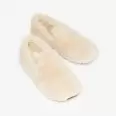 Homemade slippers made of  artificial plush milky(e0fb7102-058b-11f0-ad23-00155d004616) photo 1