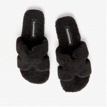 Black slippers with artificial plush(01ace931-049f-11f0-ad23-00155d004616) photo 2