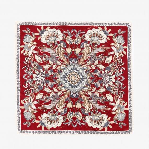Women's Burgundy Baroque Kerchief(8f80168c-d9a3-11f0-b42c-00155d004616) photo 1