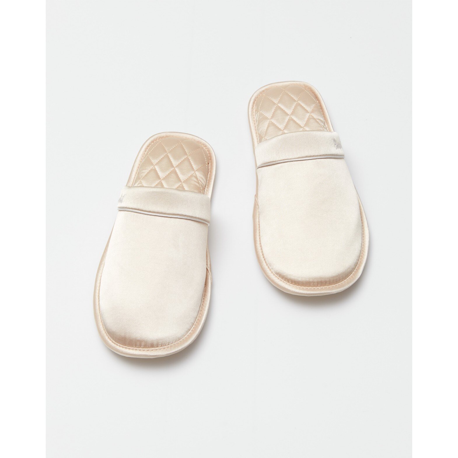 Women's satin dusty beige house slippers(0edec2a4-22ad-11f1-badc-00155d004616) photo 1