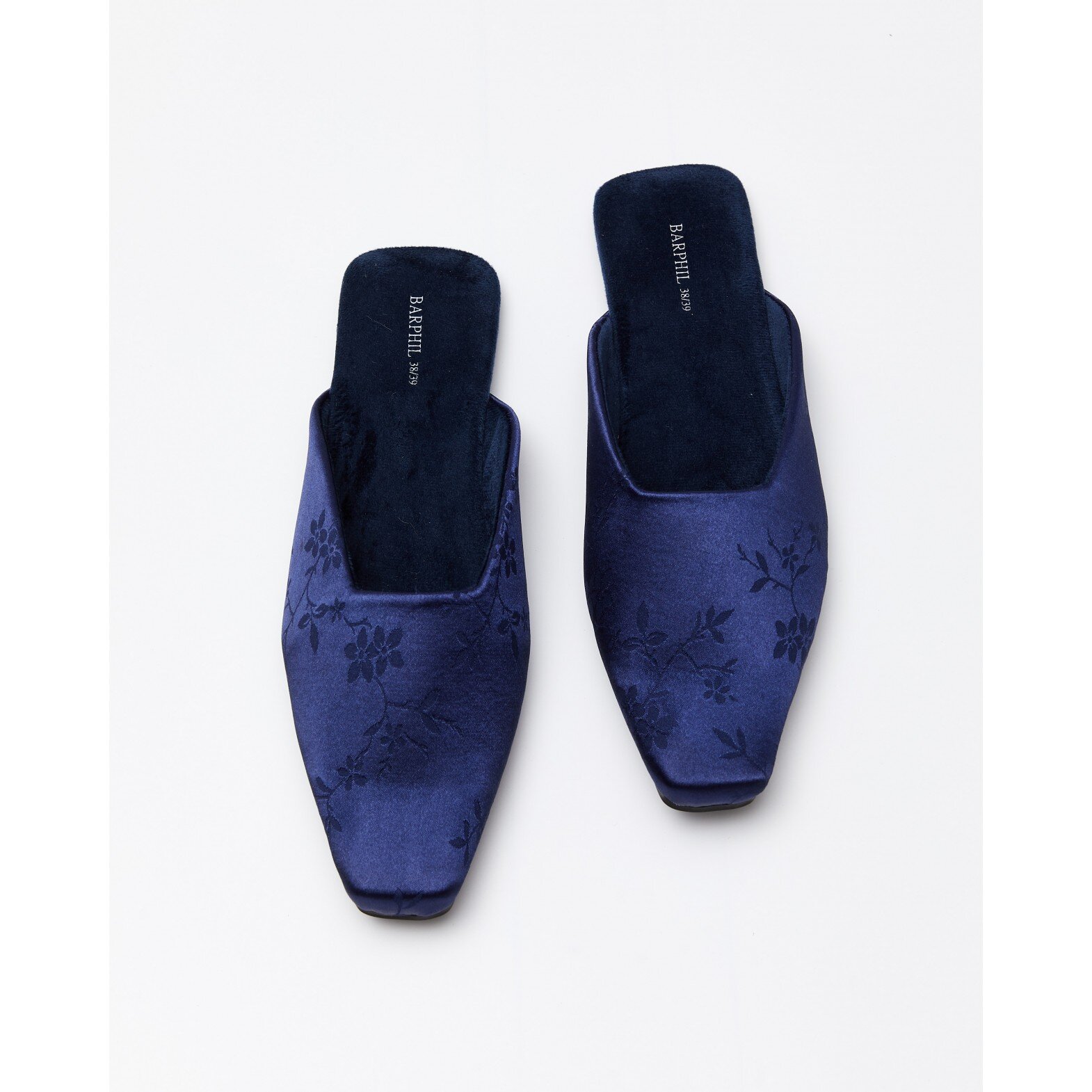 Women's dark navy floral print house slippers(0edec2af-22ad-11f1-badc-00155d004616) photo 2