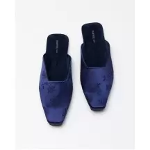 Women's dark navy floral print house slippers(0edec2af-22ad-11f1-badc-00155d004616) photo 2