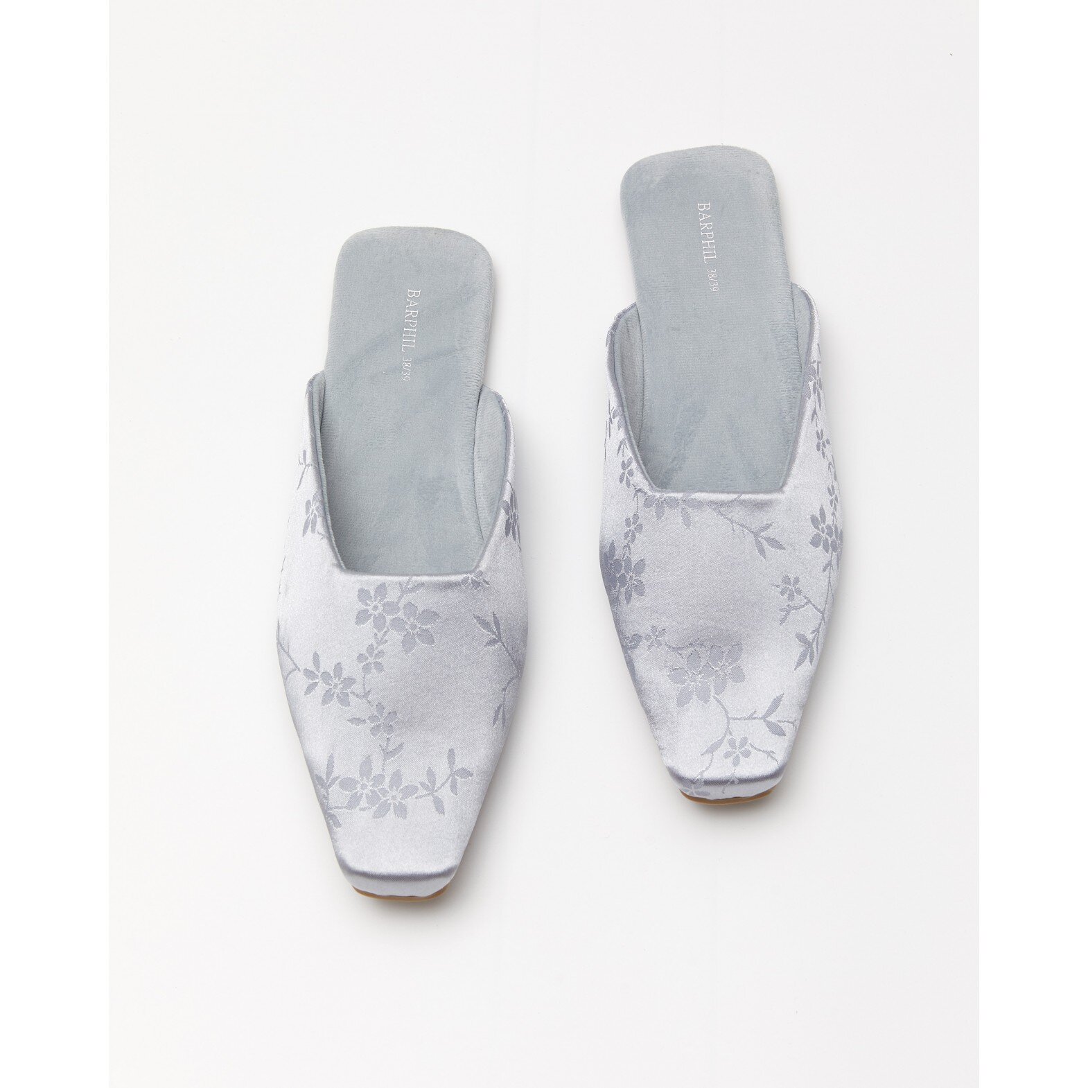 Women's light grey floral print house slippers(0edec2b6-22ad-11f1-badc-00155d004616) photo 2