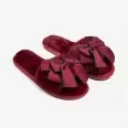 Slippers  from faux fur a bow (red, black)(e4858c88-80b2-11eb-8cda-00155d004615) photo 3