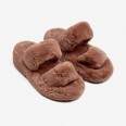 Slippers house from faux fur with two jumpers (brown, orange)(e4858c8a-80b2-11eb-8cda-00155d004615) photo 1