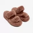 Slippers house from faux fur with two jumpers (brown, orange)(e4858c8a-80b2-11eb-8cda-00155d004615) photo 1