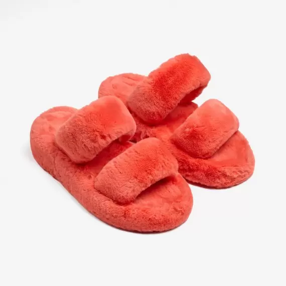 Slippers house from faux fur with two jumpers (brown, orange)(e4858c8a-80b2-11eb-8cda-00155d004615) photo 3