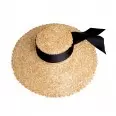Шляпа пляжная с атласной лентой Susan(c58d8688-c52f-11ec-8a93-00155d004615) фото 1