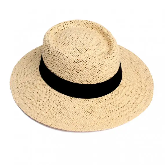 Шляпа пляжная с черной лентой Audrey(c58d867d-c52f-11ec-8a93-00155d004615) фото 2