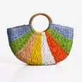 Beach bag made of straw multicolored(35a95f1c-2d61-11eb-a882-00155d004615) photo 1