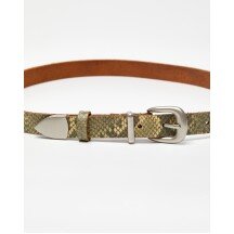 2.3 cm  Snake Print Leather Belt with Metal Buckle(75c145b6-9c93-11f1-80d2-000c299665e6) photo 3