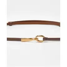 1 cm Nude Leather Belt with Gold Buckle(75c145bb-9c93-11f1-80d2-000c299665e6) photo 3