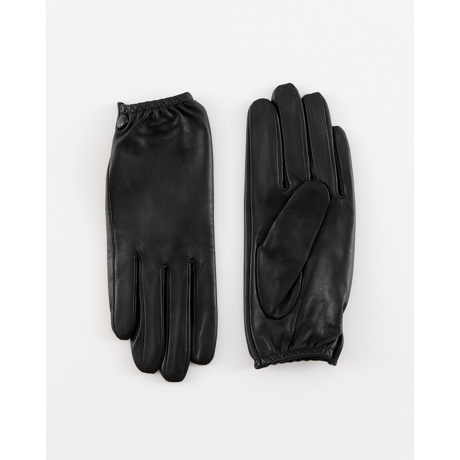 Women's black gloves with decorative button(2586e906-9d53-11f1-80d2-000c299665e6) photo 3