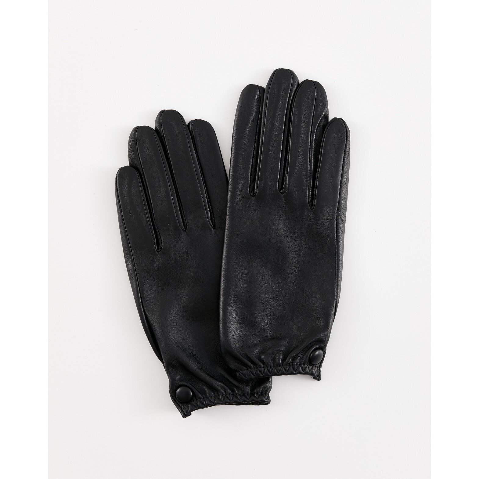 Women's black gloves with decorative button(2586e906-9d53-11f1-80d2-000c299665e6) photo 1