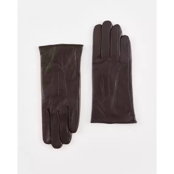 Women's gloves in chocolate brown