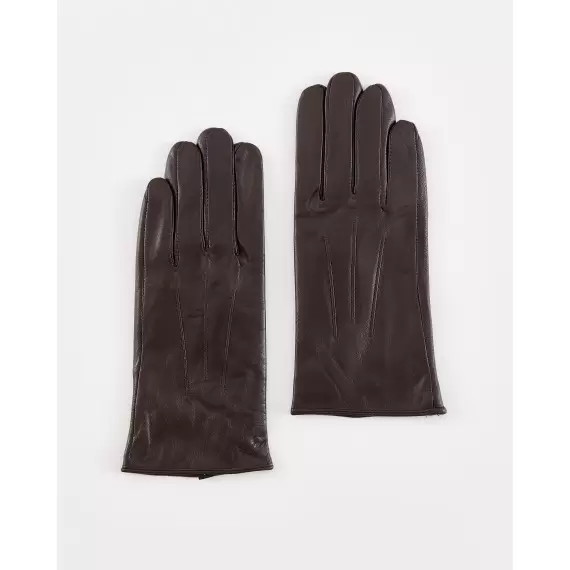 Women's gloves in chocolate brown