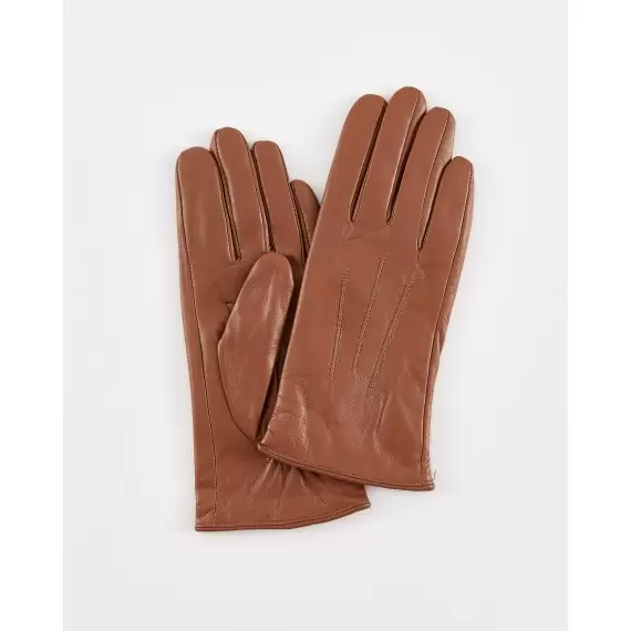 Women's cognac gloves