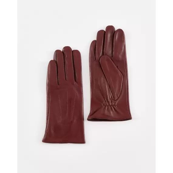 Women's red gloves