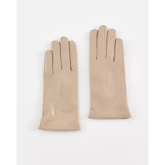Women's cream gloves