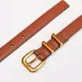 Leather belt for women's trousers with a red metal buckle(2e0b08e5-4406-11ef-9a4e-00155d004616) photo 2