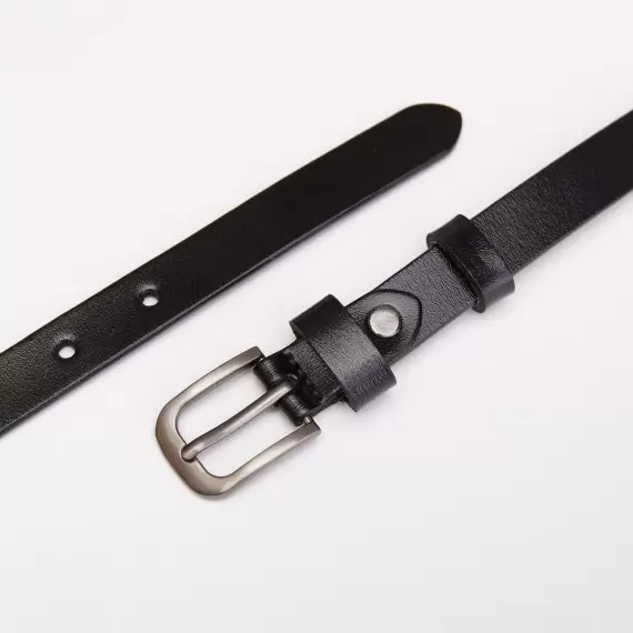 Leather belt for women's trousers with a black metal buckle(3c1a7e33-378c-11ef-a7fe-00155d004616) photo 2