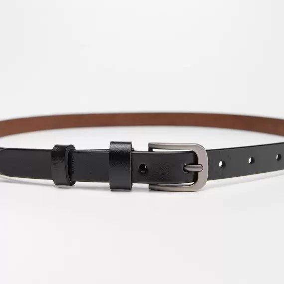 Leather belt for women's trousers with a black metal buckle(3c1a7e33-378c-11ef-a7fe-00155d004616) photo 3