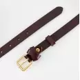Пасок шкіряний для штанів жіночий з металевою пряжкою ш.2см темно-коричневий(84f2284b-d1e2-11f0-b42c-00155d004616) photo 2