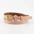 Пасок шкіряний для штанів жіночий з металевою пряжкою ш.2см світло-бежевий(84f22850-d1e2-11f0-b42c-00155d004616) photo 1