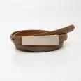 Women's leather belt for pants with metal buckle, width 1.5 cm, gray(b04bc15a-6bb7-11f0-8226-00155d004616) photo 1