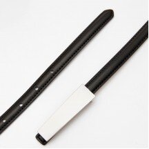 Women's leather belt for pants with metal buckle, width 1.5 cm, black(b04bc154-6bb7-11f0-8226-00155d004616) photo 2