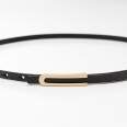 Women's leather belt for pants with metal buckle, width 1cm, black, Article: b04bc15f-6bb7-11f0-8226-00155d004616: b04bc15f-6bb7-11f0-8226-00155d004616 Women's leather belt for pants with metal buckle, width 1cm, black(b04bc15f-6bb7-11f0-8226-00155d004616) photo 3