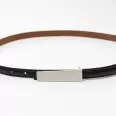 Women's leather belt for pants with metal buckle, width 1.5 cm, black(b04bc154-6bb7-11f0-8226-00155d004616) photo 3