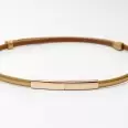 Women's leather belt for pants with metal buckle, width 1cm, golden(ea95e5b9-6c7a-11f0-8226-00155d004616) photo 3