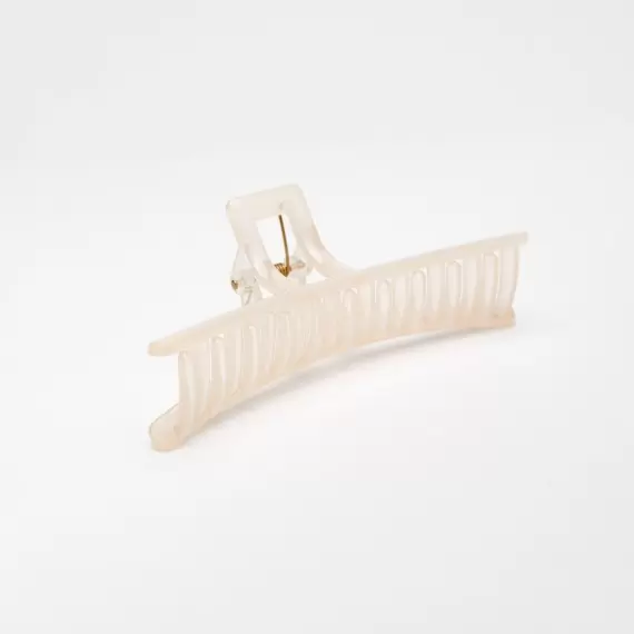 Hair clip-crab 13cm ivory